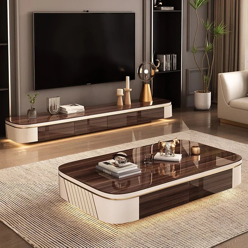 Nordic Luxury Coffee Tables Advanced Modern Simple Living Room Coffee Tables Villa Hotel Home Furniture Stolik Kawowy FYCT