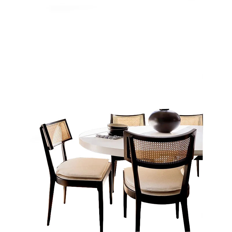 Wooden dining chair for hotels, homes, and villas; safe and durable.