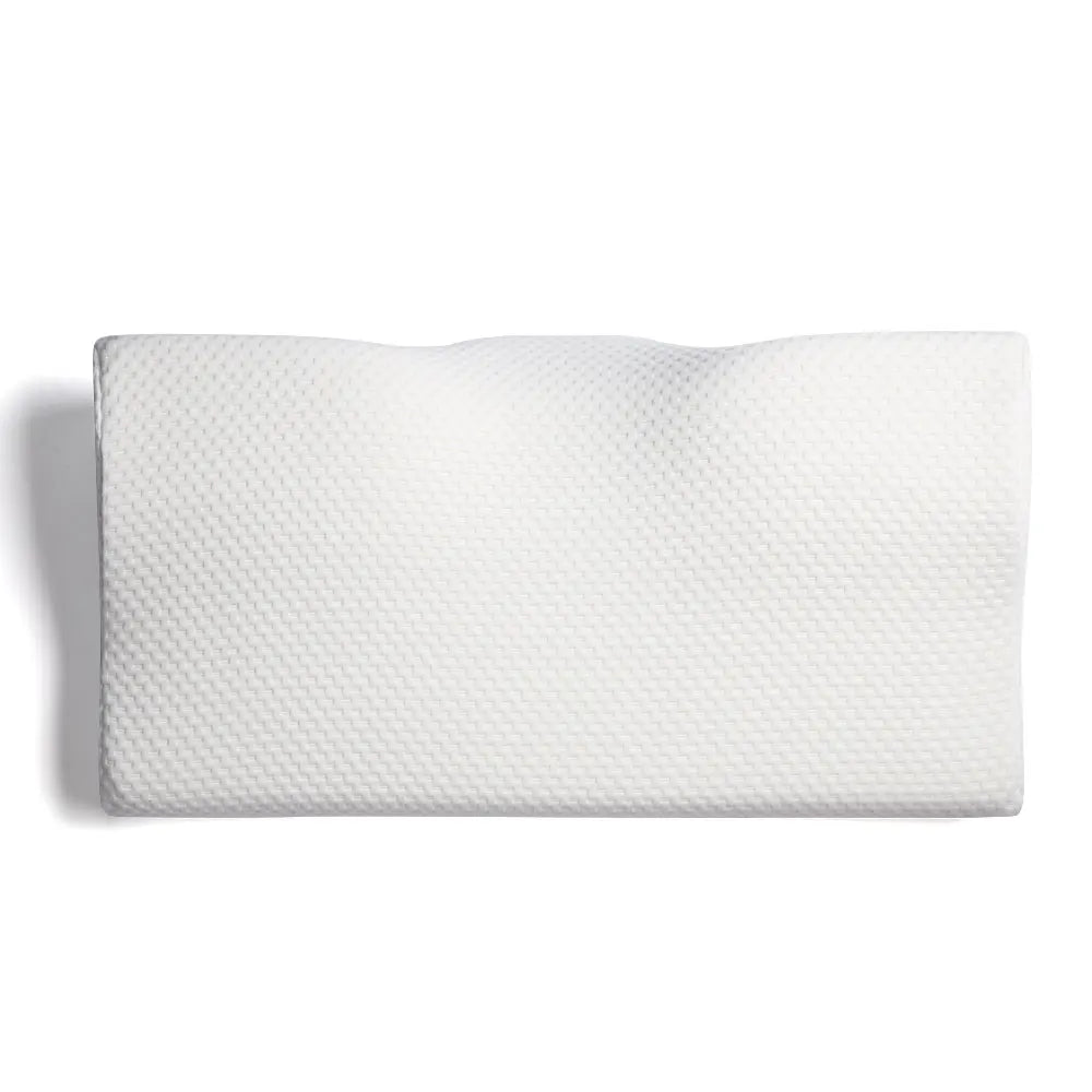 Orthopedic memory foam butterfly pillow for neck support and comfort.