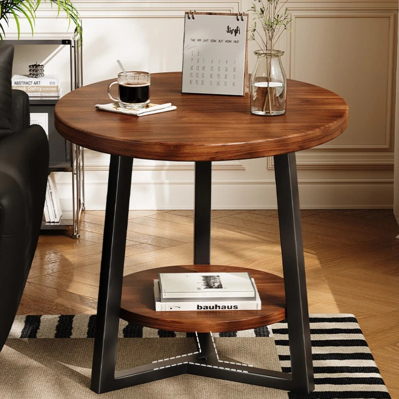 Circular coffee table, sofa side table for small living room and household use, balcony small table, tea table ，coffee table