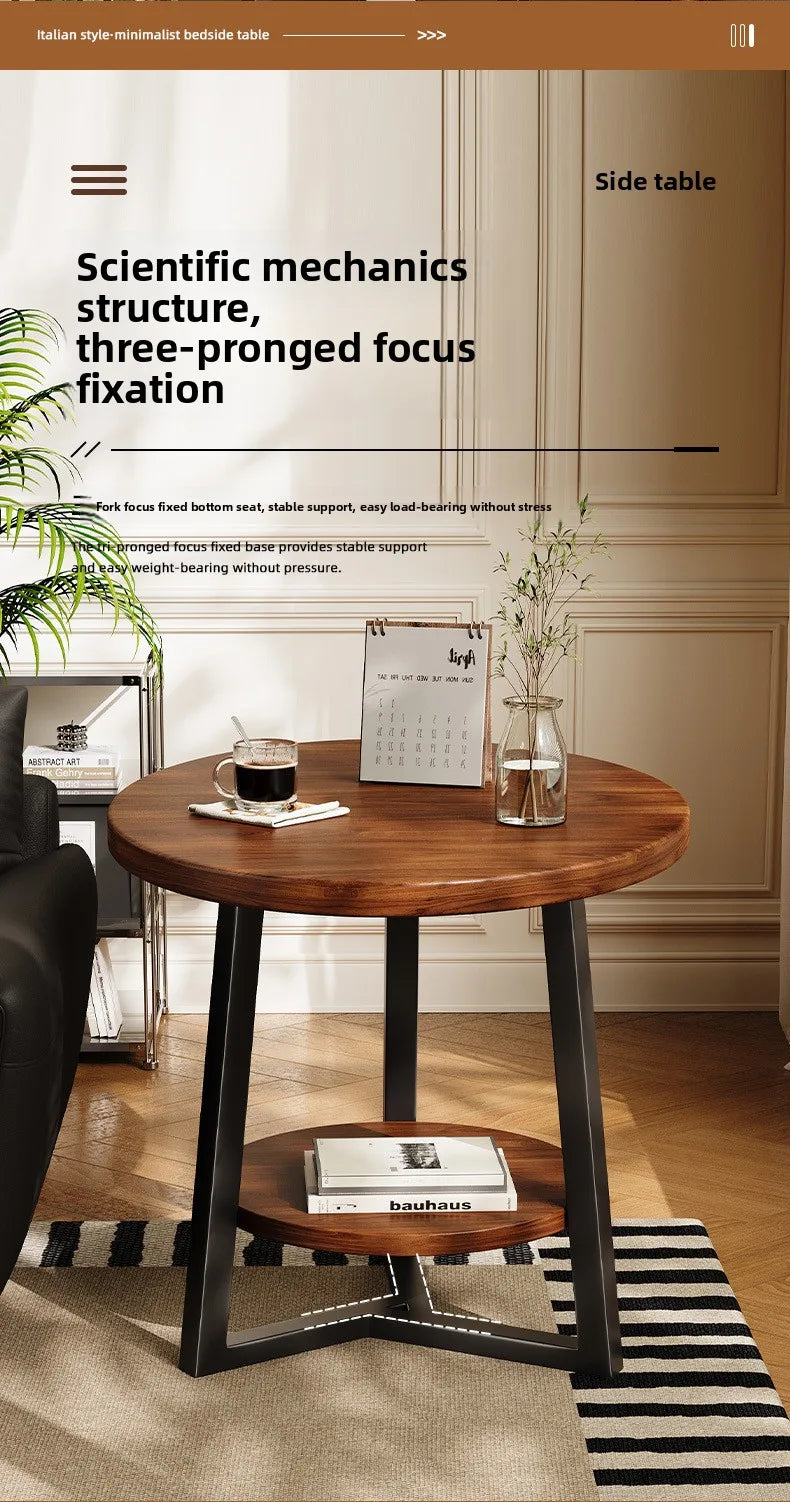 Circular coffee table, sofa side table for small living room and household use, balcony small table, tea table ，coffee table