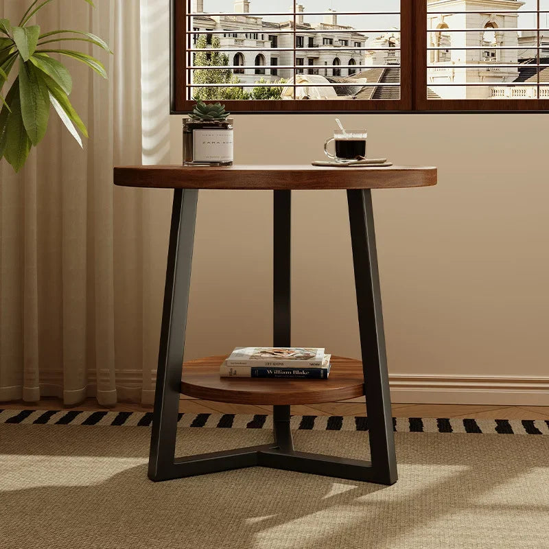 Circular coffee table, sofa side table for small living room and household use, balcony small table, tea table ，coffee table