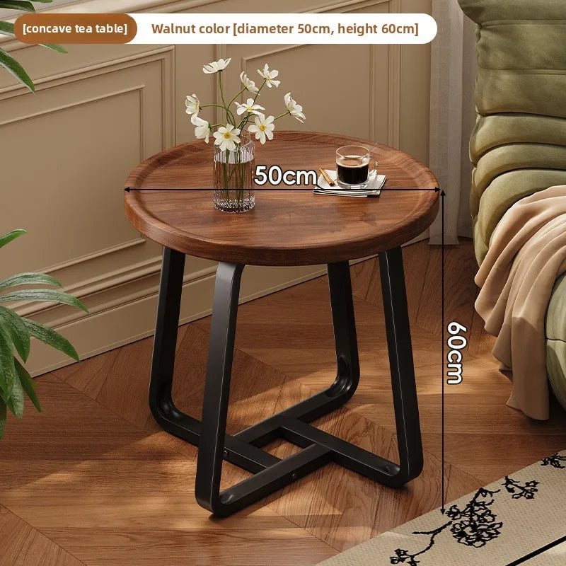 Circular coffee table, sofa side table for small living room and household use, balcony small table, tea table ，coffee table