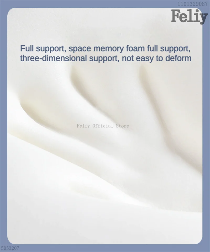 Memory Foam Sleeping Pillow Slow Rebound Low Flat Pillows Pain Release Thin Pillow Health Care Cushion Bedding Sleep Cushion