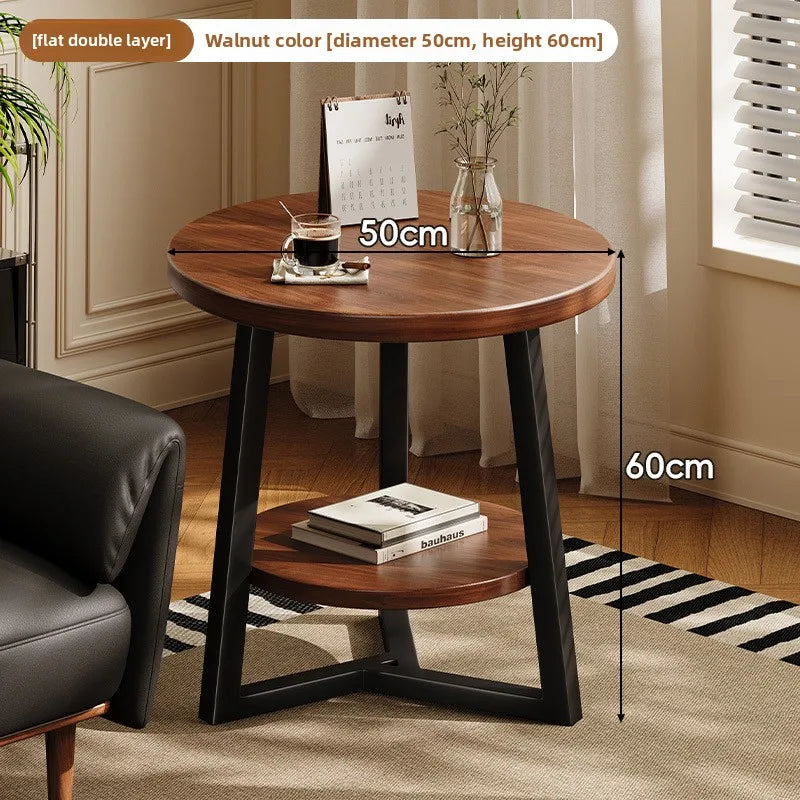Circular coffee table, sofa side table for small living room and household use, balcony small table, tea table ，coffee table