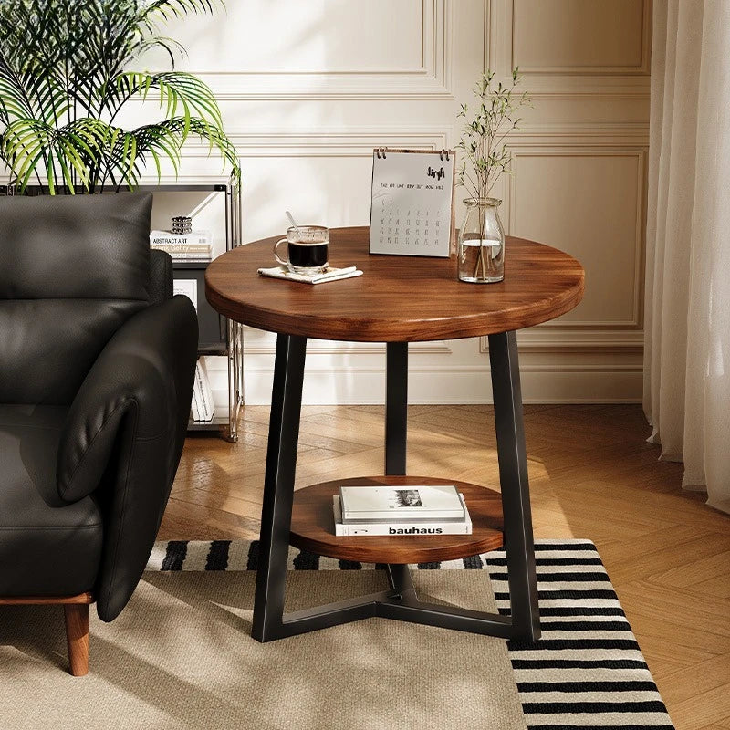 Circular coffee table, sofa side table for small living room and household use, balcony small table, tea table ，coffee table