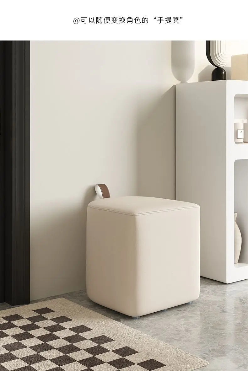 Makeup Stool Dresser Chair Women's Bedroom Makeup Chair Light Luxury Dressing Stool High-grade Nordic Small Square Stool