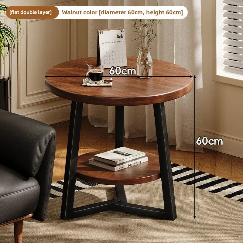 Circular coffee table, sofa side table for small living room and household use, balcony small table, tea table ，coffee table