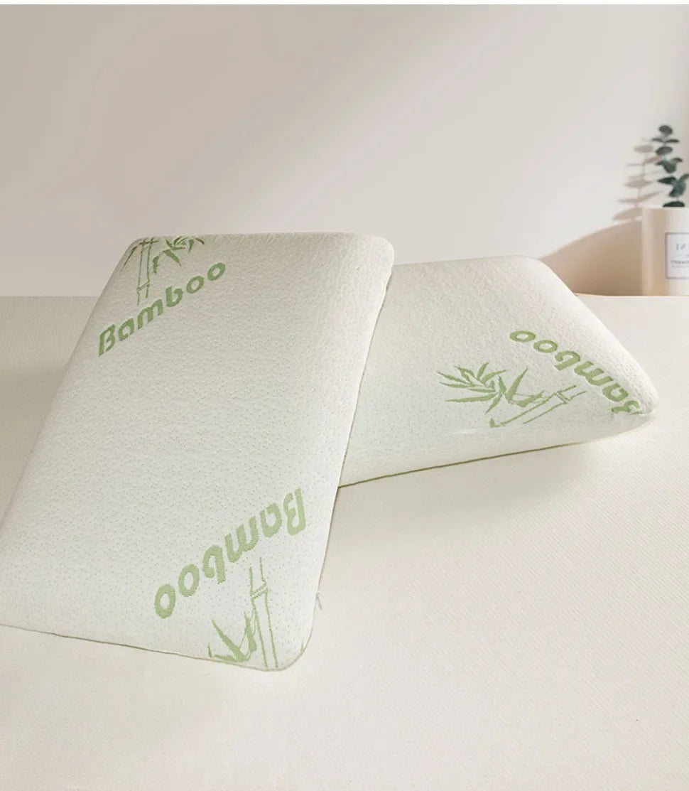Slow Rebound Bamboo Fiber Bread Memory Pillow Protecting The Cervical Spine Soft Neck Pillows for Sleeping Pillows for Bedroom