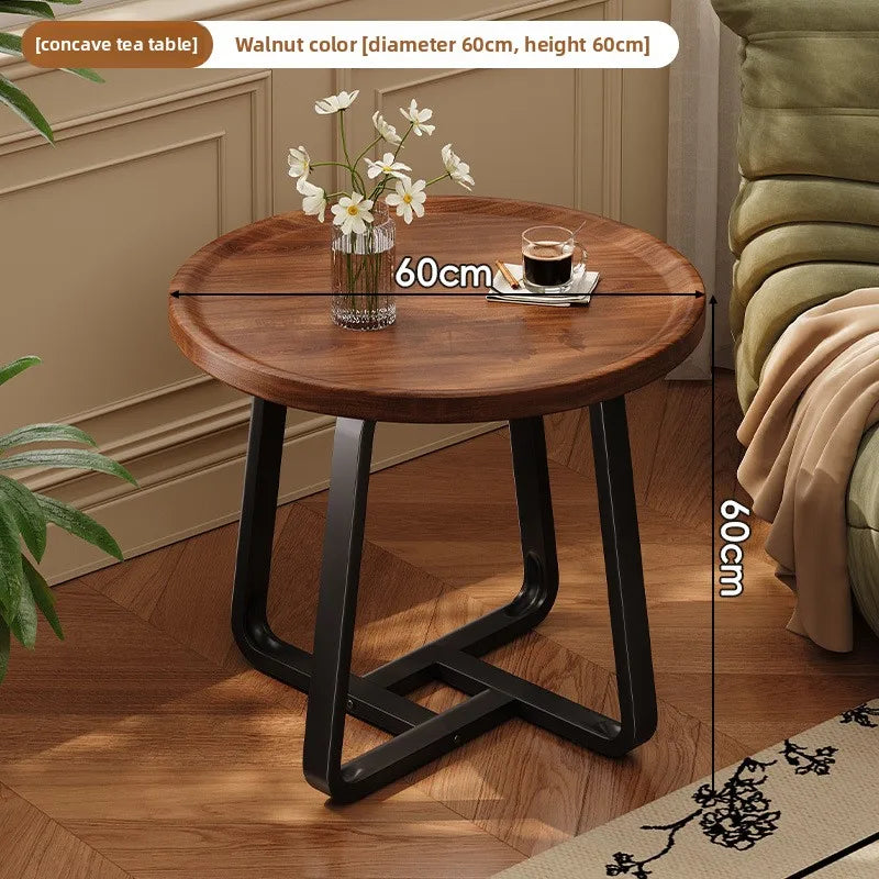 Circular coffee table, sofa side table for small living room and household use, balcony small table, tea table ，coffee table