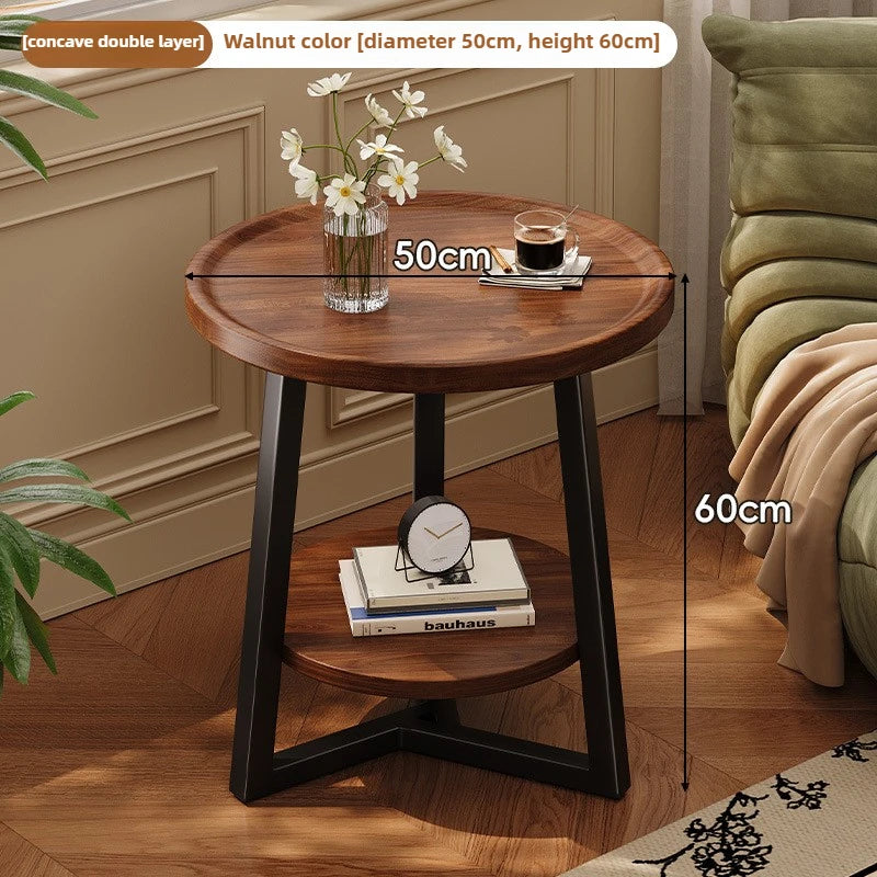Circular coffee table, sofa side table for small living room and household use, balcony small table, tea table ，coffee table