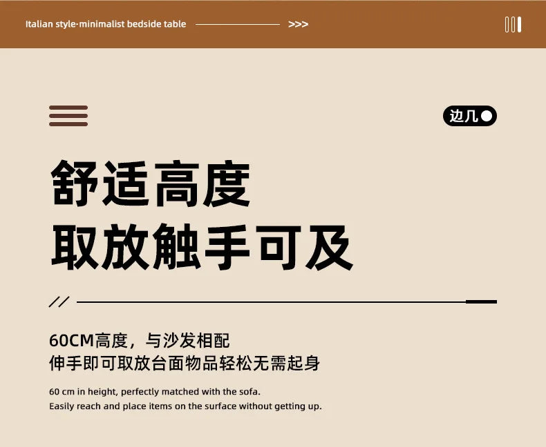 Circular coffee table, sofa side table for small living room and household use, balcony small table, tea table ，coffee table