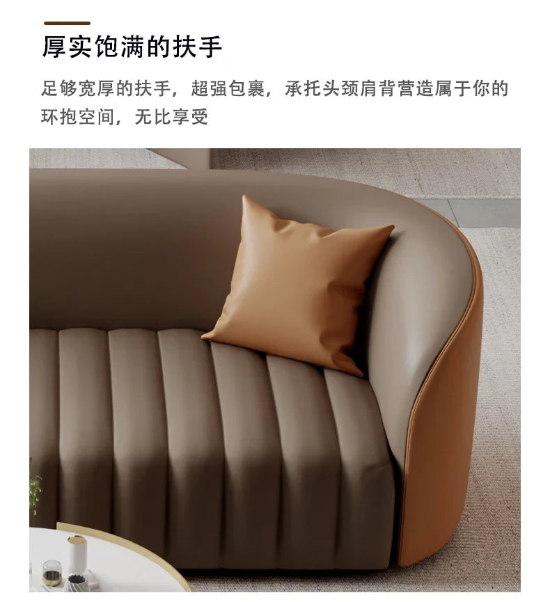 Office sofa, business hotel lobby rest area, reception sofa, coffee table combination, beauty salon sofa creativity