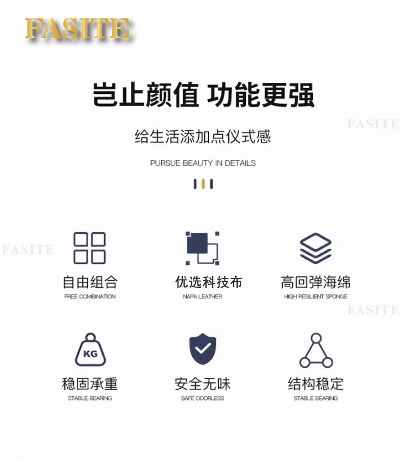 Office sofa, business hotel lobby rest area, reception sofa, coffee table combination, beauty salon sofa creativity