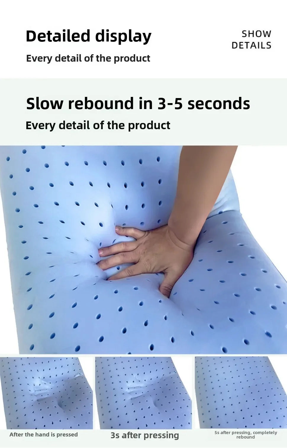 Slow Rebound Bamboo Fiber Bread Memory Pillow Protecting The Cervical Spine Soft Neck Pillows for Sleeping Pillows for Bedroom