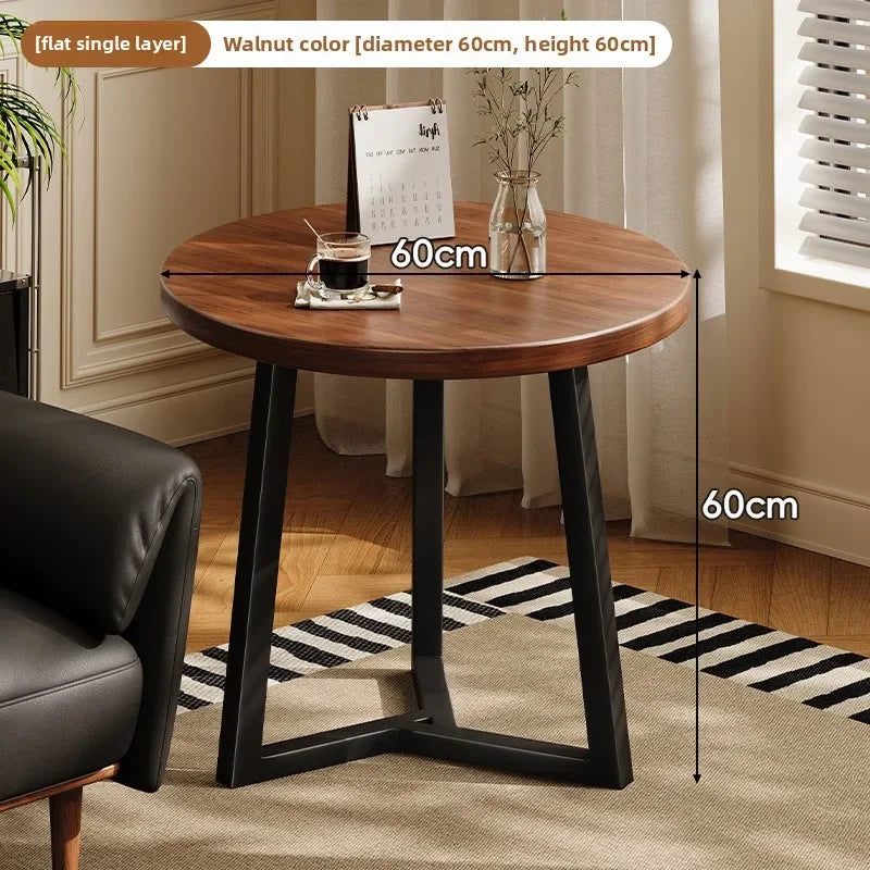 Circular coffee table, sofa side table for small living room and household use, balcony small table, tea table ，coffee table