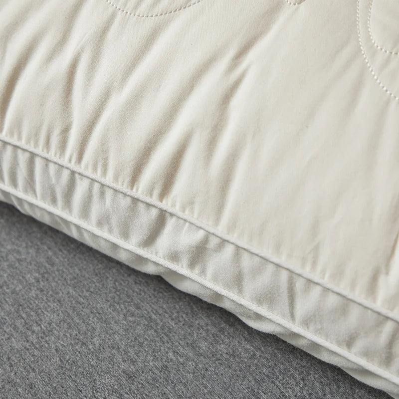 Mulberry Silk Pillow 7A Antibacterial Sleeping Pillow Luxury Comfortable Cotton Shell Hotel Bed Pillows