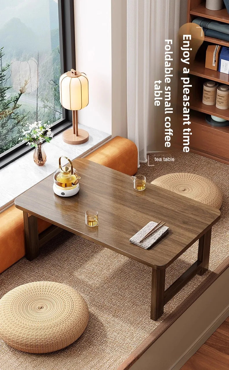 bay window table small table Japanese tatami tea table kang table foldable coffee table kang table floor table  low table