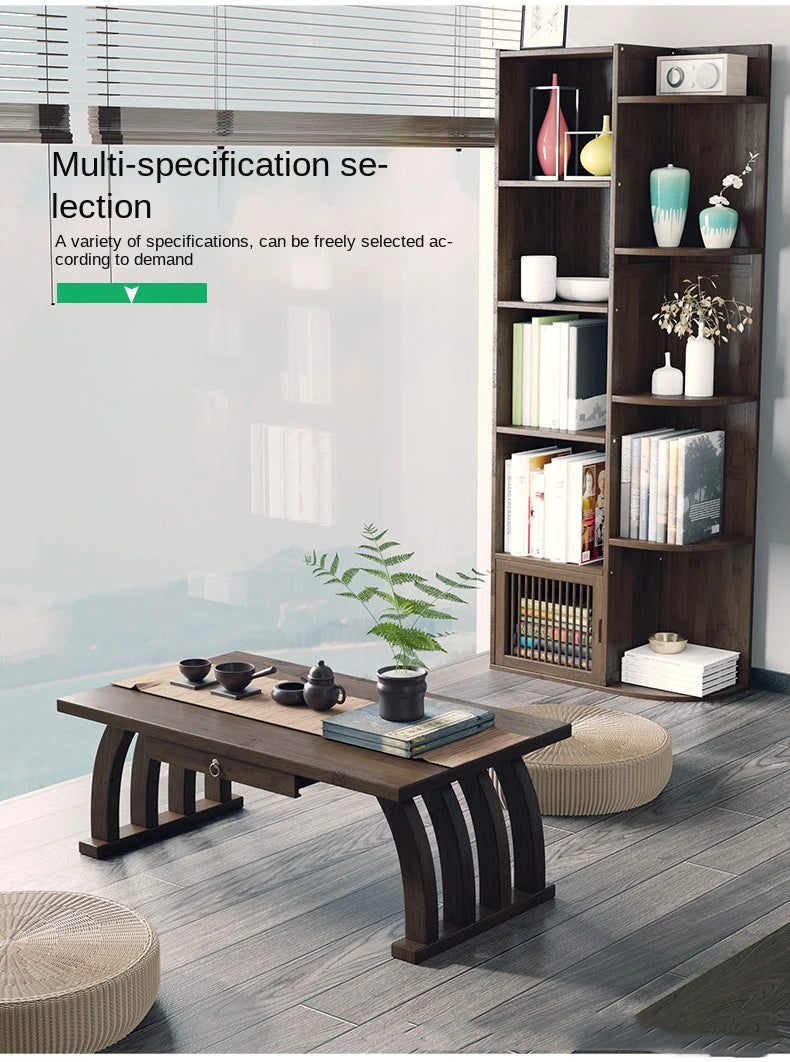 Nanzhu bay window small tea table tatami Japanese low table tea table small table bedroom folding kang table household use