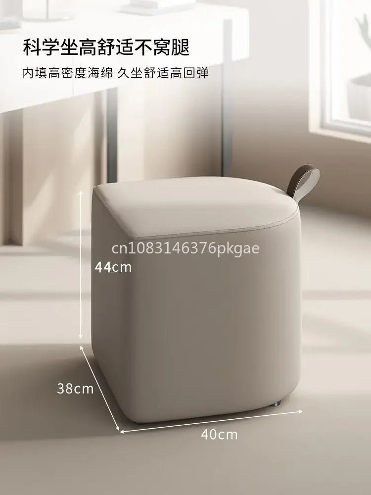 Makeup Stool Dresser Chair Women's Bedroom Makeup Chair Light Luxury Dressing Stool High-grade Nordic Small Square Stool