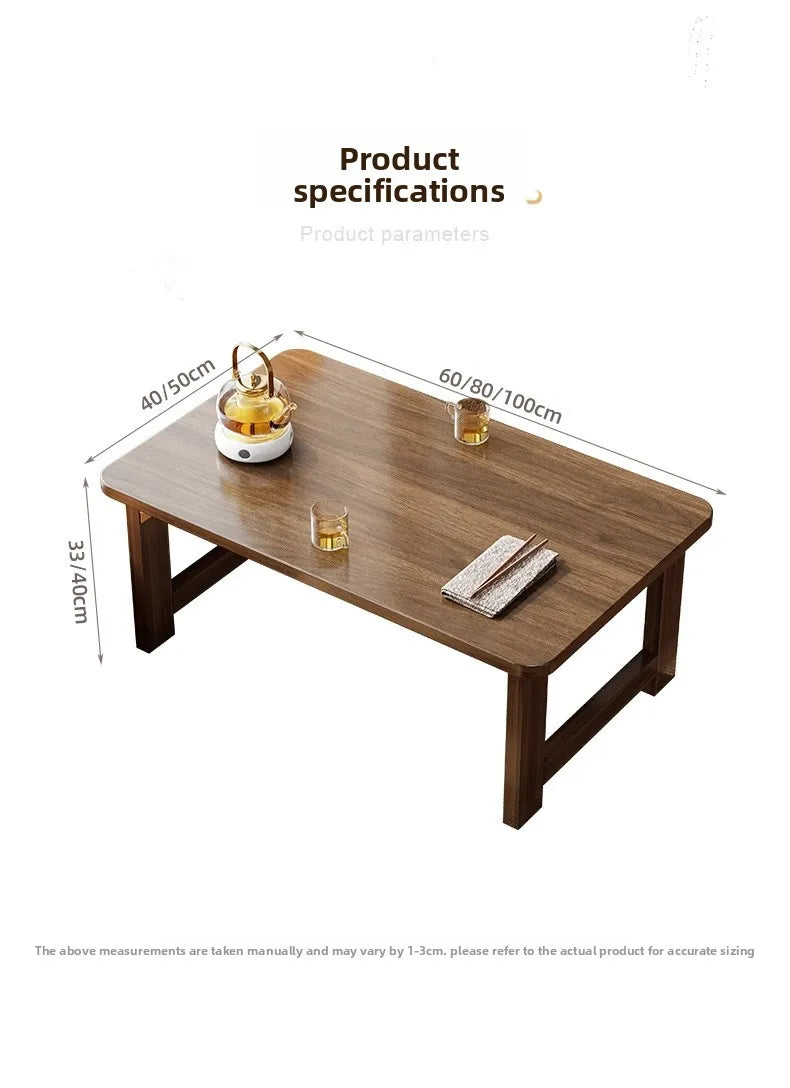 bay window table small table Japanese tatami tea table kang table foldable coffee table kang table floor table  low table
