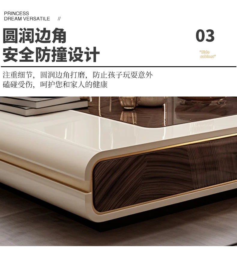 Nordic Luxury Coffee Tables Advanced Modern Simple Living Room Coffee Tables Villa Hotel Home Furniture Stolik Kawowy FYCT