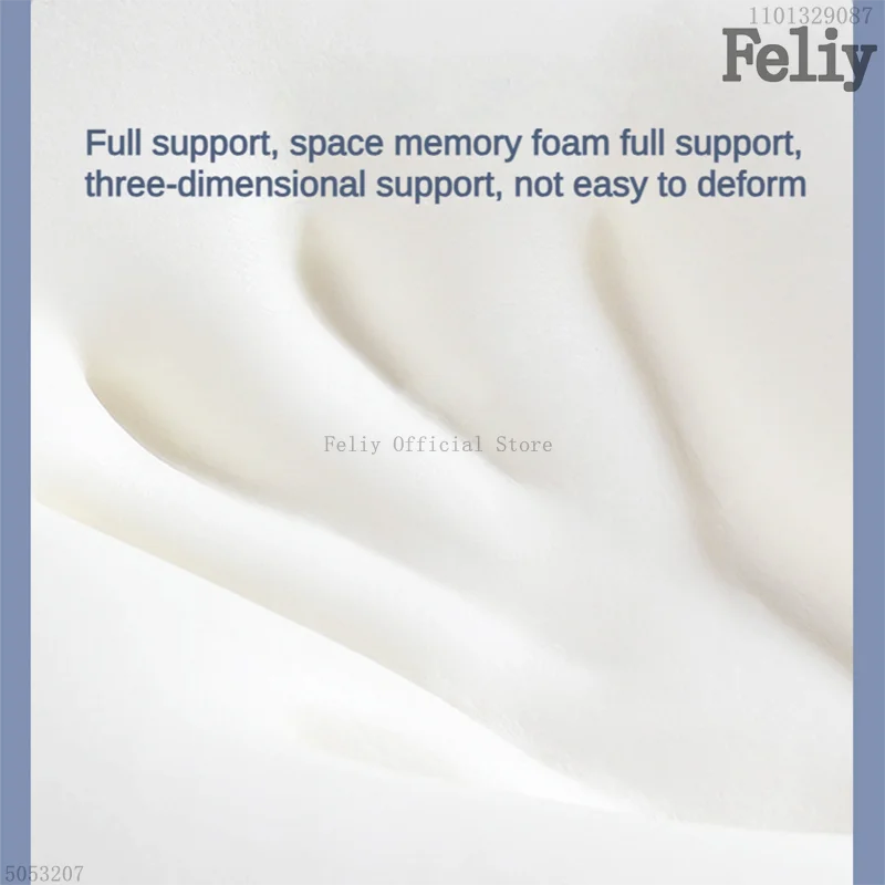 Memory Foam Sleeping Pillow Slow Rebound Low Flat Pillows Pain Release Thin Pillow Health Care Cushion Bedding Sleep Cushion