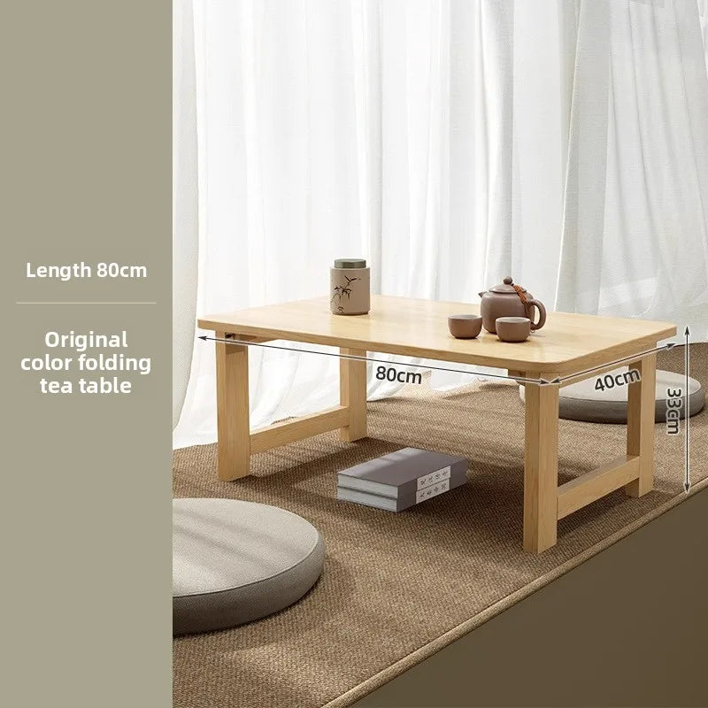 bay window table small table Japanese tatami tea table kang table foldable coffee table kang table floor table  low table