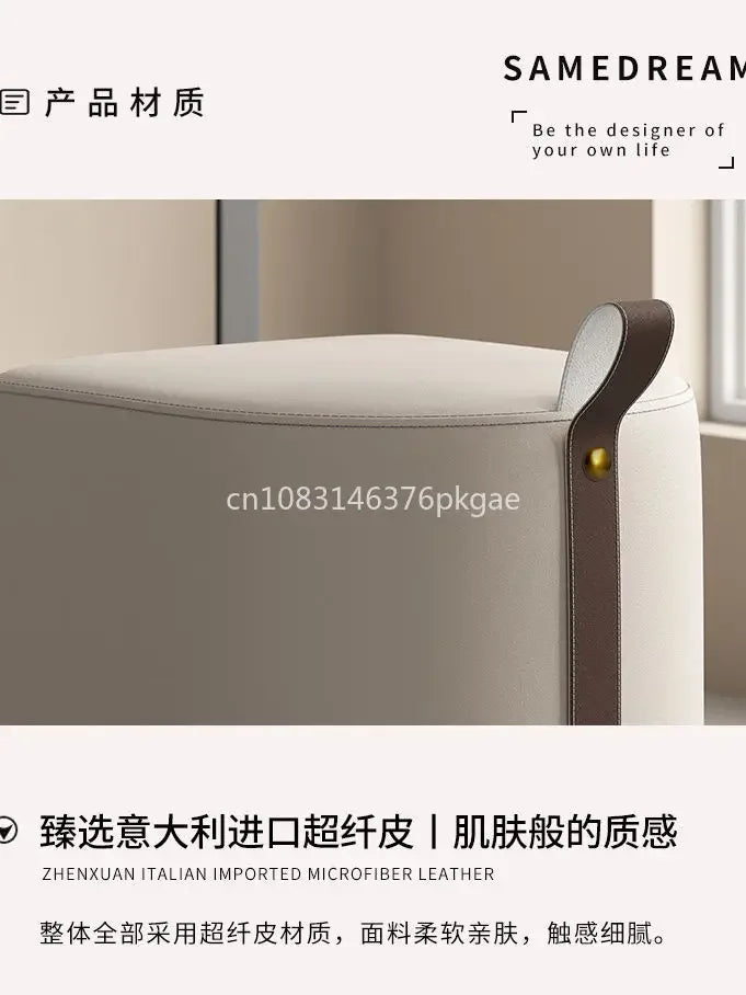 Makeup Stool Dresser Chair Women's Bedroom Makeup Chair Light Luxury Dressing Stool High-grade Nordic Small Square Stool