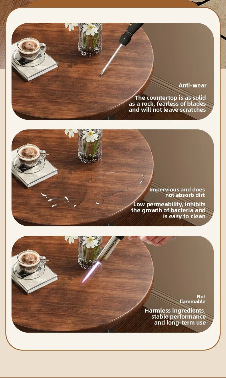 Circular coffee table, sofa side table for small living room and household use, balcony small table, tea table ，coffee table