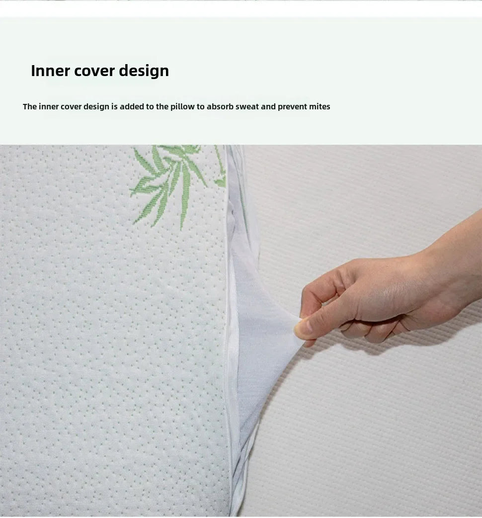 Slow Rebound Bamboo Fiber Bread Memory Pillow Protecting The Cervical Spine Soft Neck Pillows for Sleeping Pillows for Bedroom