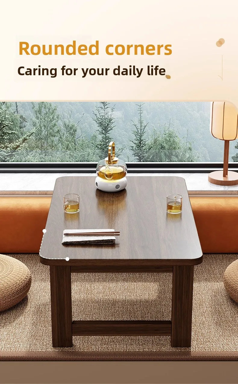 bay window table small table Japanese tatami tea table kang table foldable coffee table kang table floor table  low table