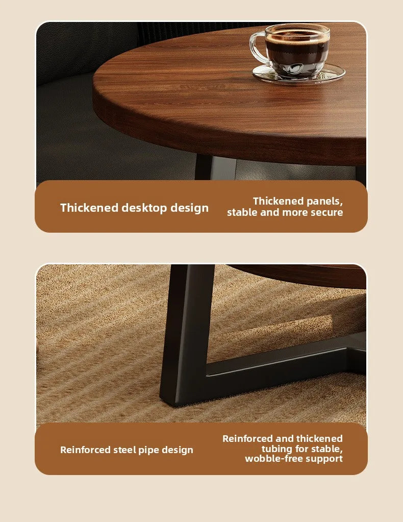 Circular coffee table, sofa side table for small living room and household use, balcony small table, tea table ，coffee table