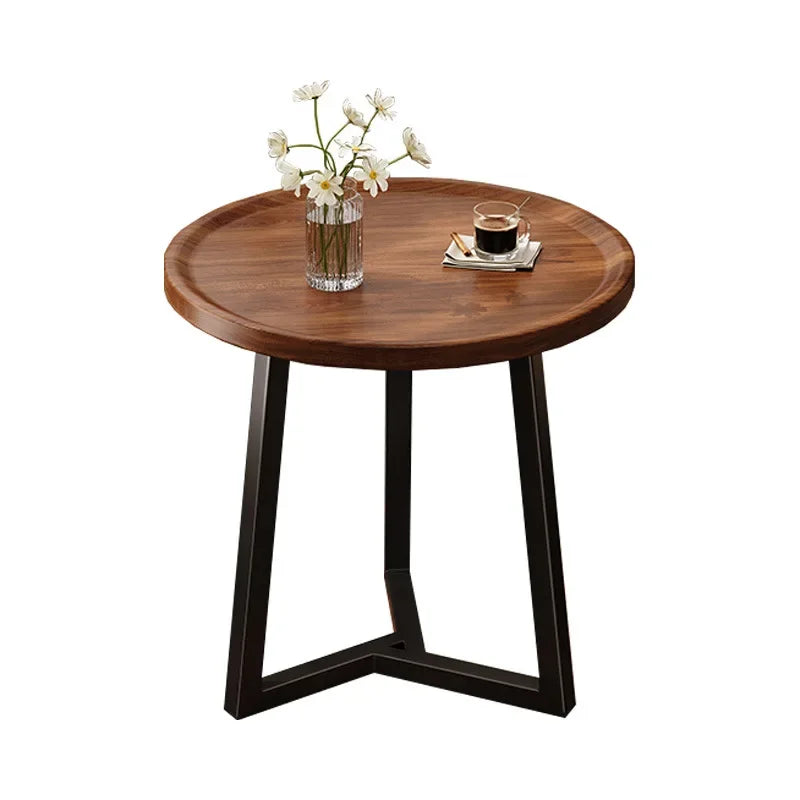 Circular coffee table, sofa side table for small living room and household use, balcony small table, tea table ，coffee table