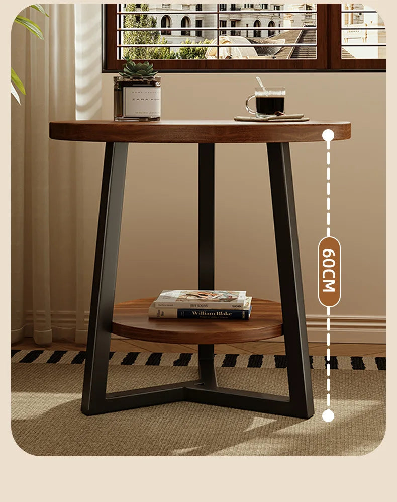 Circular coffee table, sofa side table for small living room and household use, balcony small table, tea table ，coffee table