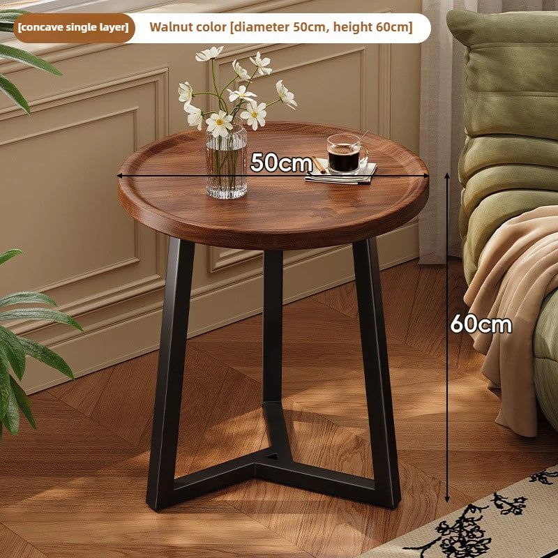 Circular coffee table, sofa side table for small living room and household use, balcony small table, tea table ，coffee table