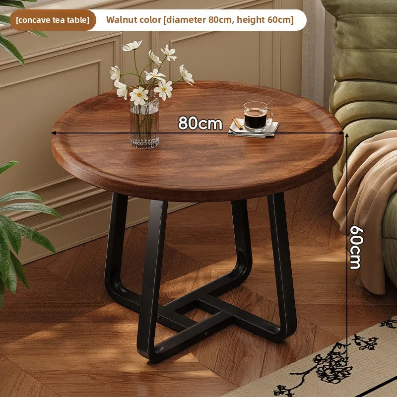 Circular coffee table, sofa side table for small living room and household use, balcony small table, tea table ，coffee table