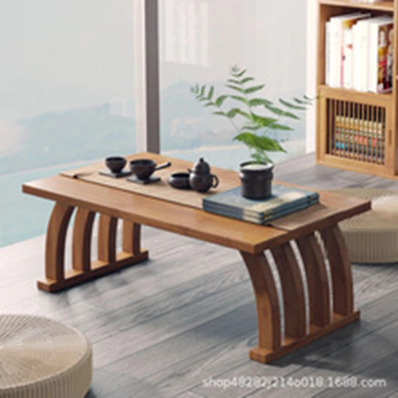 Nanzhu bay window small tea table tatami Japanese low table tea table small table bedroom folding kang table household use