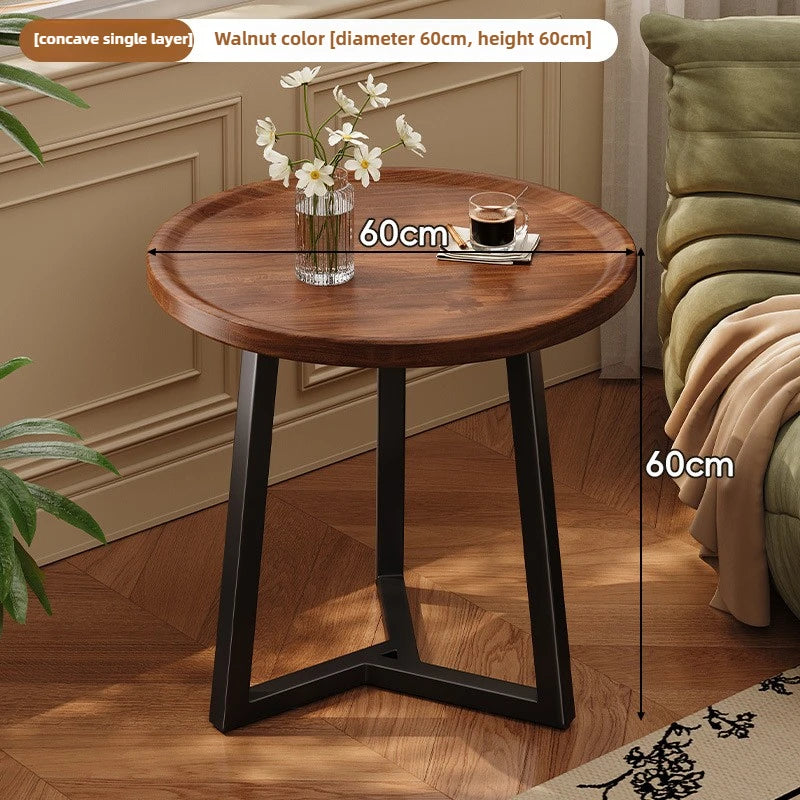Circular coffee table, sofa side table for small living room and household use, balcony small table, tea table ，coffee table