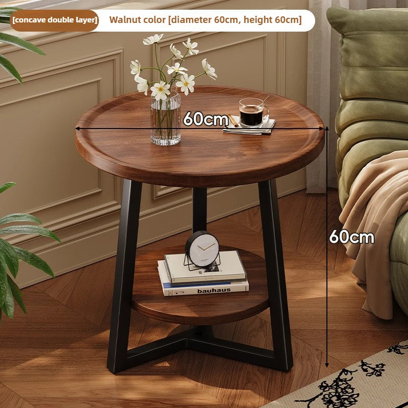 Circular coffee table, sofa side table for small living room and household use, balcony small table, tea table ，coffee table