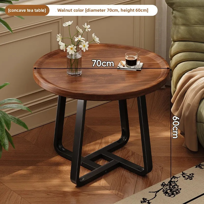 Circular coffee table, sofa side table for small living room and household use, balcony small table, tea table ，coffee table