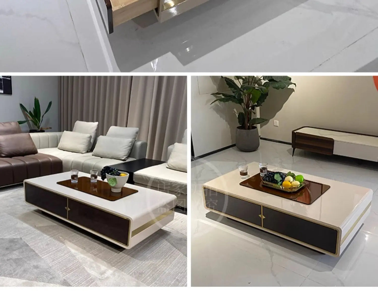 Nordic Luxury Coffee Tables Advanced Modern Simple Living Room Coffee Tables Villa Hotel Home Furniture Stolik Kawowy FYCT