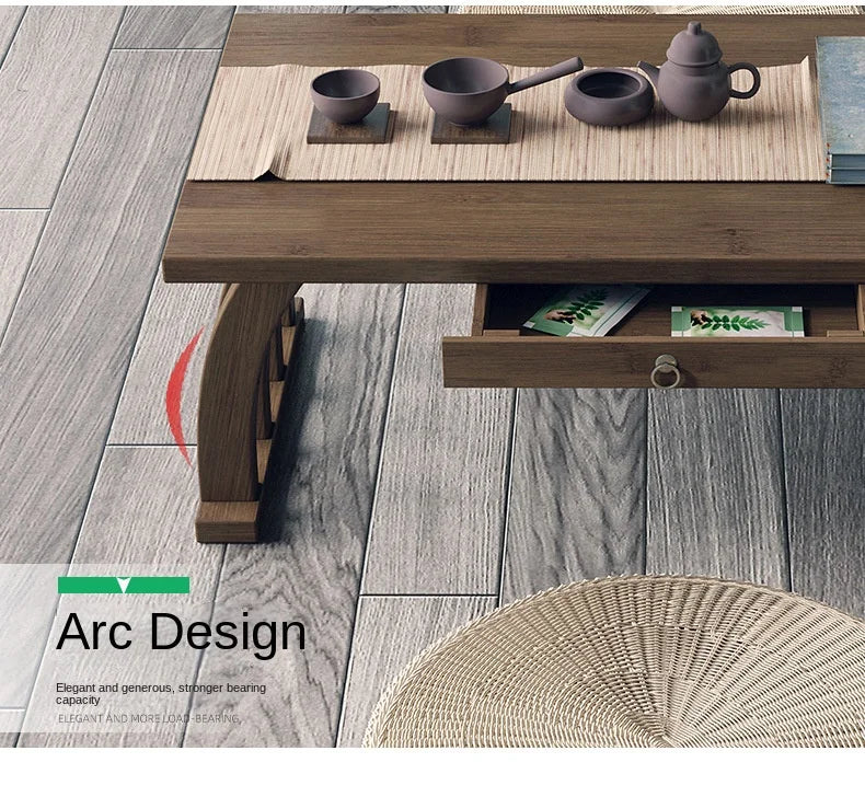 Nanzhu bay window small tea table tatami Japanese low table tea table small table bedroom folding kang table household use