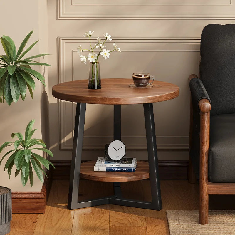 Circular coffee table, sofa side table for small living room and household use, balcony small table, tea table ，coffee table