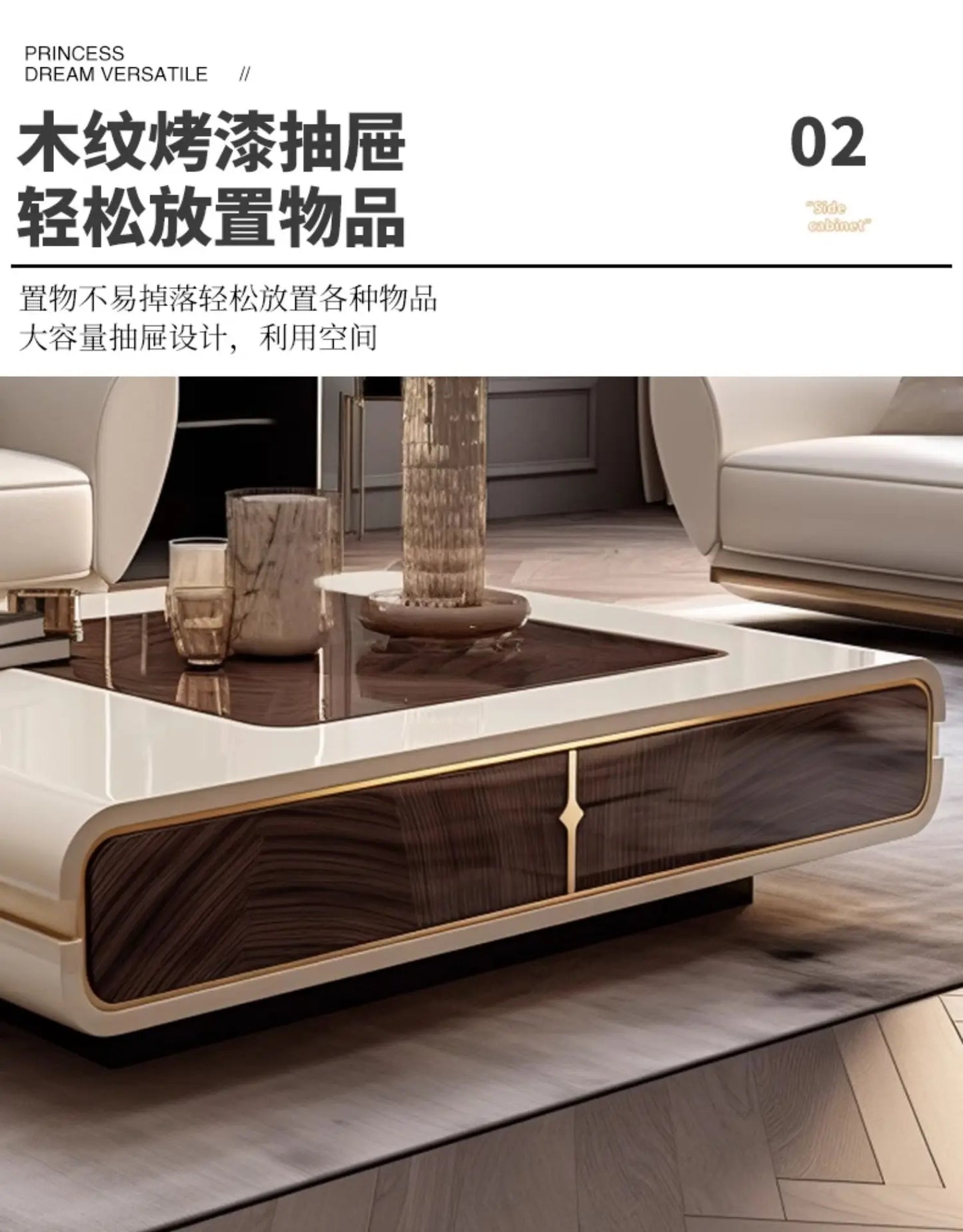 Nordic Luxury Coffee Tables Advanced Modern Simple Living Room Coffee Tables Villa Hotel Home Furniture Stolik Kawowy FYCT
