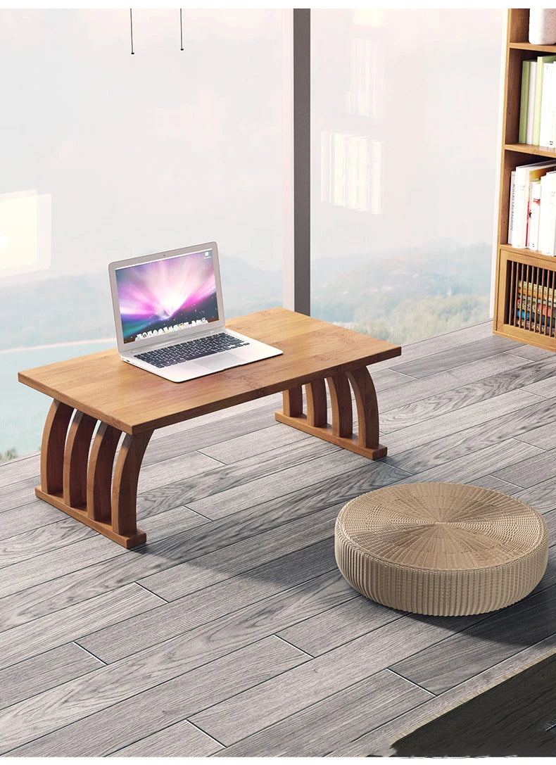 Nanzhu bay window small tea table tatami Japanese low table tea table small table bedroom folding kang table household use