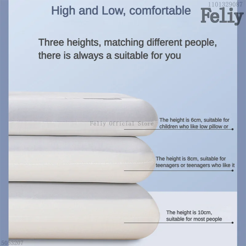 Memory Foam Sleeping Pillow Slow Rebound Low Flat Pillows Pain Release Thin Pillow Health Care Cushion Bedding Sleep Cushion