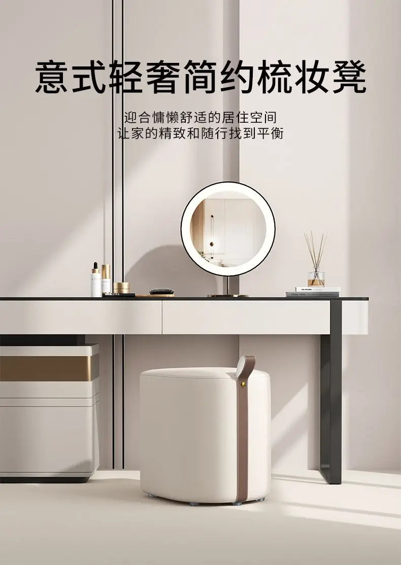 Makeup Stool Dresser Chair Women's Bedroom Makeup Chair Light Luxury Dressing Stool High-grade Nordic Small Square Stool