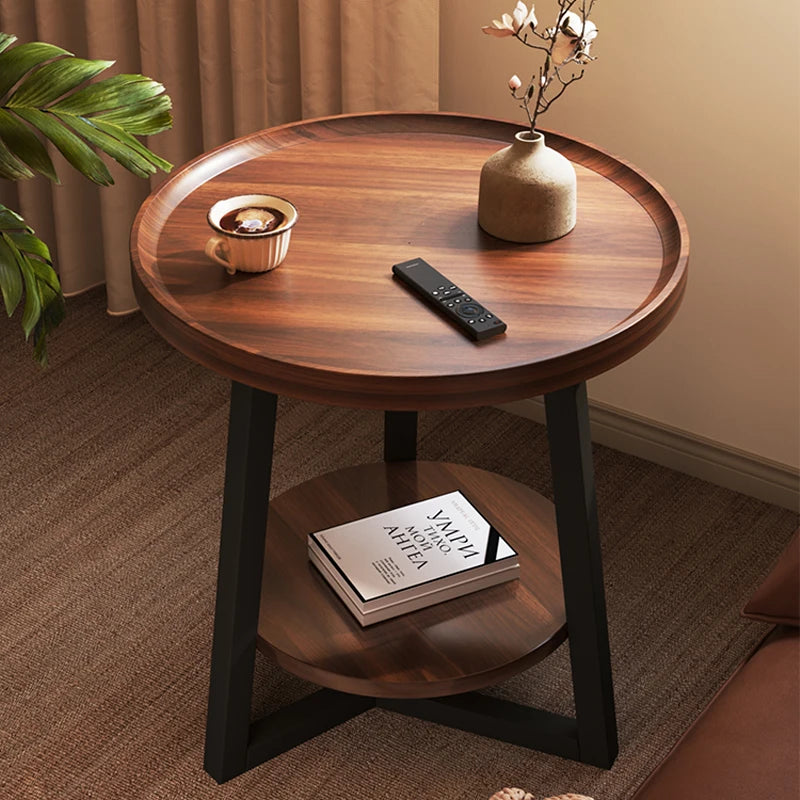 Circular coffee table, sofa side table for small living room and household use, balcony small table, tea table ，coffee table