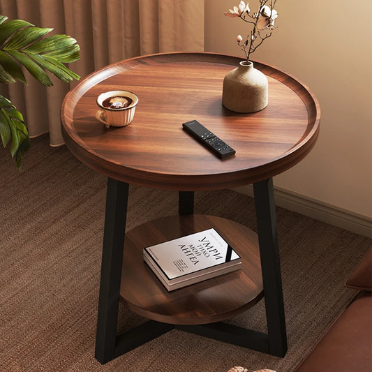 Circular coffee table, sofa side table for small living room and household use, balcony small table, tea table ，coffee table